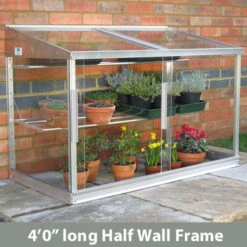 Access Value Lean-To Half Wall Frame -Boo Greenhouses Shop ACCVAHF1