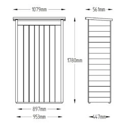 Forest Pent Tall Garden Store Pressure Treated -Boo Greenhouses Shop FGPTGSP2