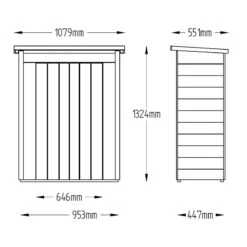 Forest Garden Pent Garden Store (Pressure Treated) -Boo Greenhouses Shop FGSGSPT16