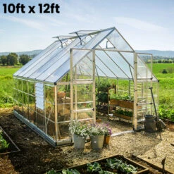 Palram Canopia Balance 10ft Wide Greenhouse -Boo Greenhouses Shop PRBA1014