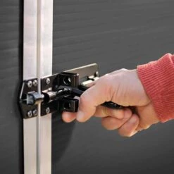 Palram Canopia Rubicon Dark Grey Shed 8ft Wide -Boo Greenhouses Shop PRRS87