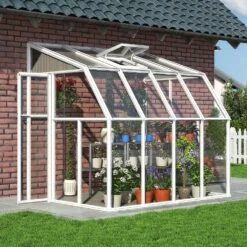 Rion Lean To Sun Room 6' Wide -Boo Greenhouses Shop RLT6SRM12