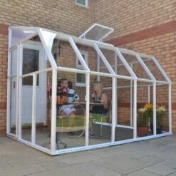 Rion Lean To Sun Room 6' Wide -Boo Greenhouses Shop RLT6SRM16