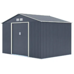 Trentvale Metal Apex Shed 10ft X 8ft -Boo Greenhouses Shop ROTRAS1083