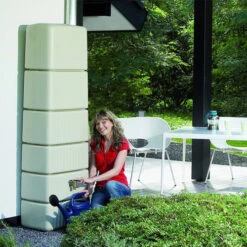 Slim Rainwater Wall Tank 300 Litres -Boo Greenhouses Shop image 105124