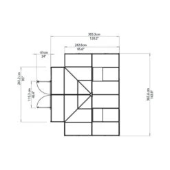 Palram Canopia Victory Orangery Garden Chalet -Boo Greenhouses Shop image 107865