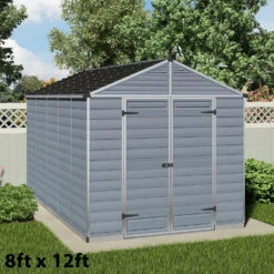 Skylight 8ft Wide Dark Grey Shed -Boo Greenhouses Shop image 136283