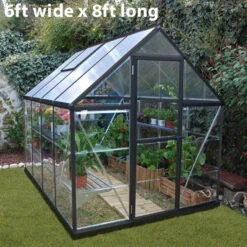 Palram Canopia Hybrid Grey Greenhouse -Boo Greenhouses Shop image 139764