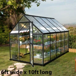 Palram Canopia Hybrid Grey Greenhouse -Boo Greenhouses Shop image 139767