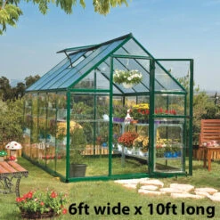 Palram Canopia Hybrid Green Greenhouse -Boo Greenhouses Shop image 139896