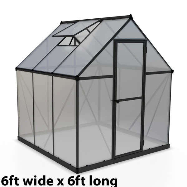 Palram Canopia Mythos Grey Greenhouse 8 Palram Canopia Mythos Grey Greenhouse - Image 6