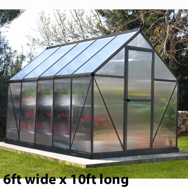 Palram Canopia Mythos Grey Greenhouse 6 Palram Canopia Mythos Grey Greenhouse - Image 4