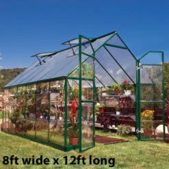 Palram Canopia Balance Green Greenhouse -Boo Greenhouses Shop image 140022