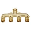 Brass Four Way Manifold -Boo Greenhouses Shop image 64794