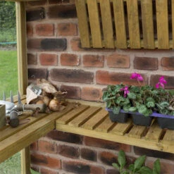 Forest Garden Victorian Tall Wall Greenhouse -Boo Greenhouses Shop image 82954