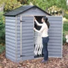 Palram Anthracite Skylight Shed -Boo Greenhouses Shop image 98162